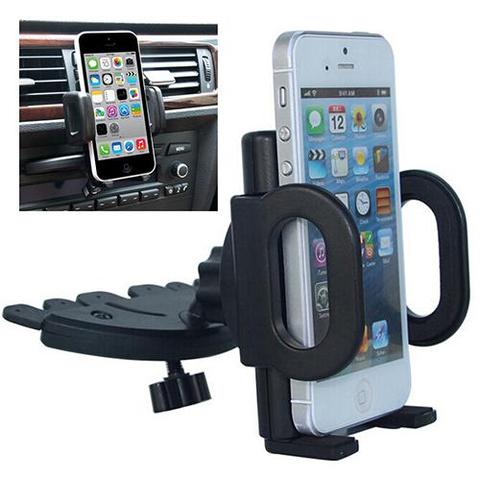 Support rotatif universel de support de bâti de fente de CD de voiture pour le téléphone portable d'iphone GPS ► Photo 1/6