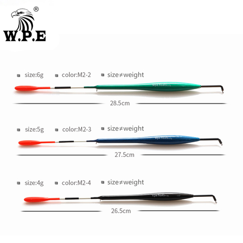 W.P.E 3 pièces/lot flotteur de pêche taille 4g/5g/6g Barguzinsky sapin flotteurs carpe pêche Bobber bouée verticale longueur 23-26cm matériel de pêche ► Photo 1/6