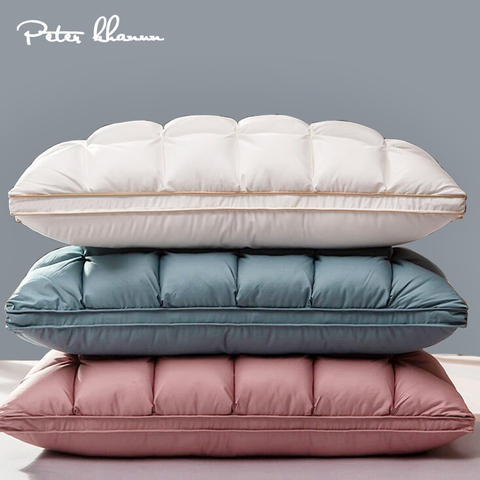 Peter Khanun 3D pain duvet d'oie et plumes oreillers de lit pour dormir 100% coton couverture avec remplissage naturel King Queen Size P01 ► Photo 1/6