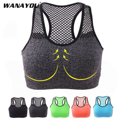 Soutien-gorge de Yoga en cours d'exécution, haut de soutien-gorge de Sport respirant, soutien-gorge de Sport sans couture, soutien-gorge d'entraînement d'entraînement, vêtement de Fitness pour femmes ► Photo 1/6