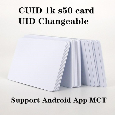 Autocollant de carte RFID CUID 13.56Mhz, lot de 5 pièces, bloc modifiable inscriptible pour NFC android MCT, copie Clone ► Photo 1/3