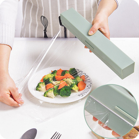 Distributeur de Film alimentaire en plastique, outils de cuisine, support de rangement, accessoires de cuisine ► Photo 1/6