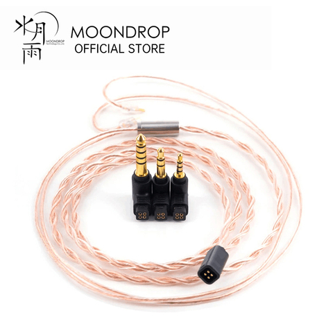 MOONDROP – câble Coaxial professionnel Interchangeable, fil de cuivre OCC, 2.5mm 3.5mm 4.4mm ► Photo 1/4