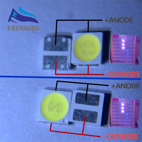 Télévision PT30A66, 100 pièces, 3030 rétroéclairage haute puissance, DOUBLE puce 1w 1.5W 2w 3V-3.6V 6v, lexar JUFEI AOT blanc froid ► Photo 1/6