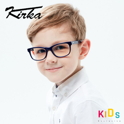 Kirka-lunettes optique pour enfants, monture en acétate, souple, protection, verre dioptrie, pour 6 à 10 ans ► Photo 1/6