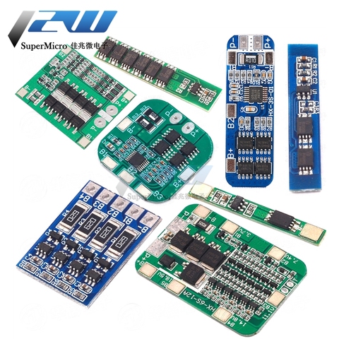 Carte de Protection BMS pour moteur de perceuse, Module de cellule Lipo 1S 2S 3S 4s 3A 20A 30A Li-ion Lithium chargeur 18650 PCB ► Photo 1/5