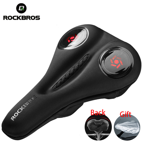 ROCKBROS VTT Vélo Housse De Selle Liquide Gels De Silicone Housse De Selle Creux Respirant Souple Et Confortable Vélo Siège Accessoires ► Photo 1/6