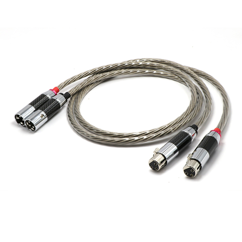 Câble d'interconnexion de Signal en cuivre OFC plaqué argent Nordost ODIN 7N avec prise XLR en Fiber de carbone ► Photo 1/6