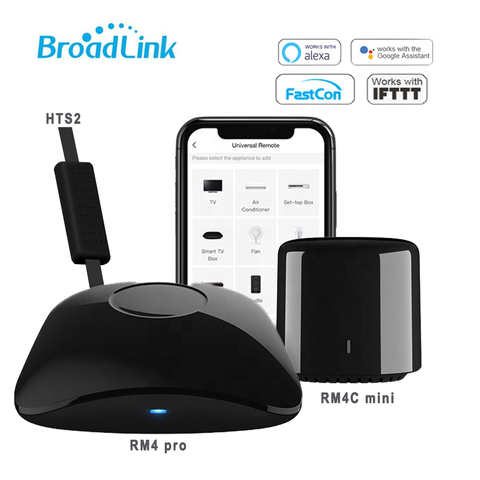 BroadLink RM4 Pro IR/ RF/WIFI, RM4C Mini WIFI IR Smart appareils à distance universels contrôlés par Alexa Google Home ► Photo 1/6