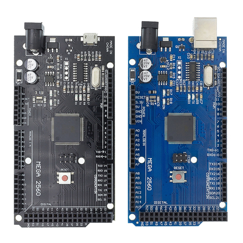 1 pièces Méga 2560 R3 CH340G/ATmega2560-16AU MicroUSB. Compatible pour Mega 2560 avec chargeur de démarrage (bleu/noir) pour Arduino ► Photo 1/6