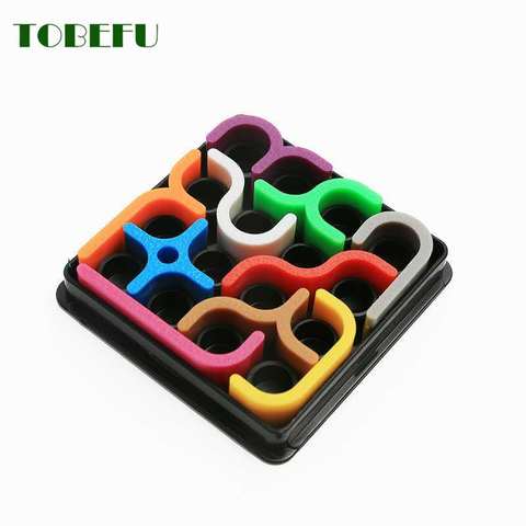 Puzzle d'intelligence 3D créatif courbe fou Sudoku, jeux de Puzzle de matrice de ligne géométrique, jouets d'apprentissage pour enfants, cadeau ► Photo 1/6