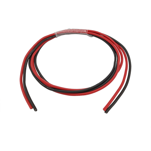 Câble en Gel de silicium souple résistant à la chaleur, 2M 1M noir + 1M rouge 12awg 14awg 16awg 18awg 20awg 22awg 24awg 26awg 28awg 30awg ► Photo 1/6