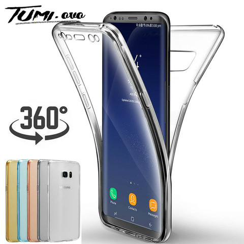360 Couverture pour Samsung Galaxy Note Pro 10 9 8 S10E S10 S9 S8 Plus S7 S6 Bord S5 Étui Souple TPU Pour A10 A30 A40 A50 A60 A70 Cas ► Photo 1/6