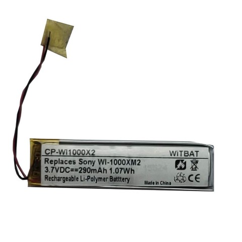 Batterie li-polymère Rechargeable, 3.7V, 290mAh, pour Sony WI-1000XM2, WI-C400, casque Bluetooth, batterie de remplacement, nouvelle collection ► Photo 1/5