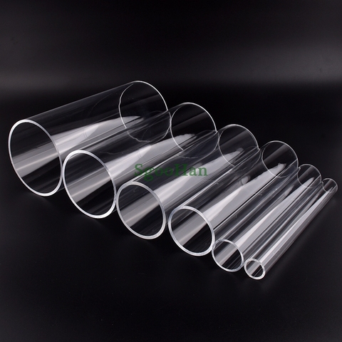 Tuyau Transparent en acrylique pour Aquarium, 16 ~ 60mm, Joint en PMMA, Tube en plexiglas de 20cm de Long, 3 pièces ► Photo 1/6