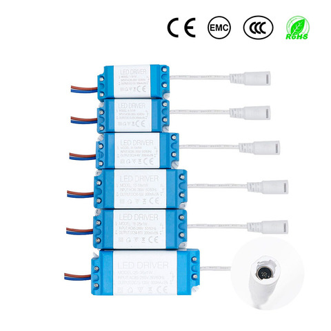 Pilote LED avec connecteur femelle 5.5*2.1mm, alimentation 1W-36W, courant Constant, 300ma, transformateurs d'éclairage pour bande lumineuse LED ► Photo 1/6