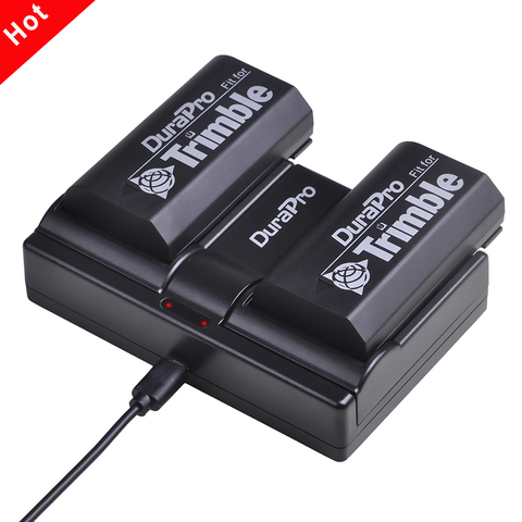 Batterie Pentax 2600mAh + double chargeur USB pour récepteur GPS, 2 pièces, pour modèles 54344 92600 MT1000 R7 R8 ► Photo 1/6