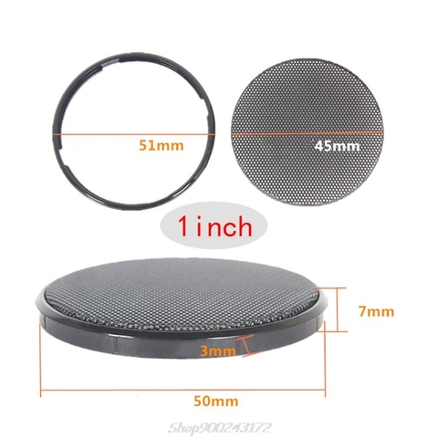 1/2/3/4/5/6 pouces noir voiture haut-parleur gril maille ronde corne couverture de protection cercle clôture Net bricolage accessoires décoratifs ► Photo 1/5