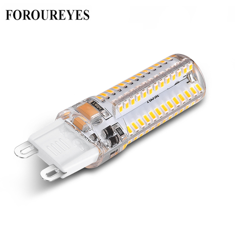 Ampoule LED G9 220V 64/104led SMD3014 en Silicone blanc/blanc chaud, éclairage de remplacement pour lustre halogène en cristal ► Photo 1/6