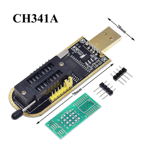 Programmateur EEPROM Flash BIOS USB, séries 24 et 25, avec logiciel et pilote, CH341A, CH341, I21 ► Photo 1/4