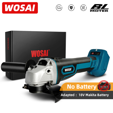 WOSAI – meuleuse d'angle à percussion sans fil, 125mm, MT-SER, meuleuse d'angle à vitesse Variable pour batterie Makita, outil électrique, Machine de découpe, polisseuse ► Photo 1/6