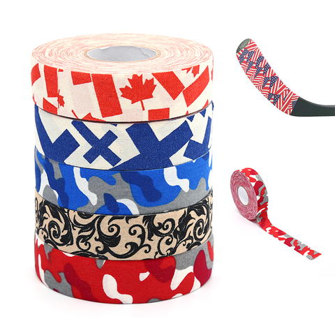 1 rouleau de bâton de Hockey ruban polyvalent coloré Sport sécurité coton tissu améliore la bande de Golf de badminton de Hockey sur glace ► Photo 1/6