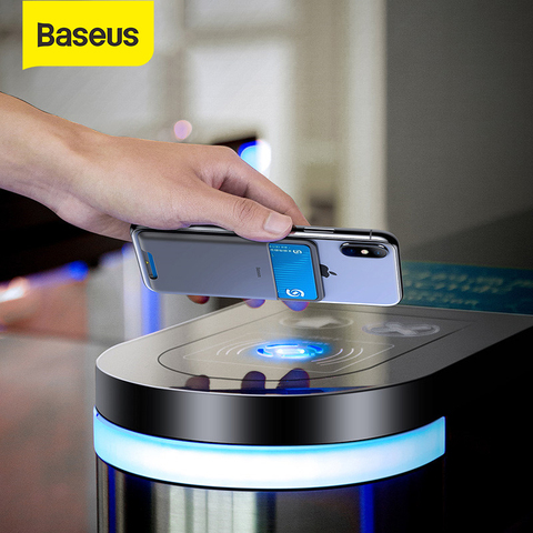Baseus – étui fin en Silicone pour iPhone X, Xs, XR, Samsung, support de carte d'identité ► Photo 1/6
