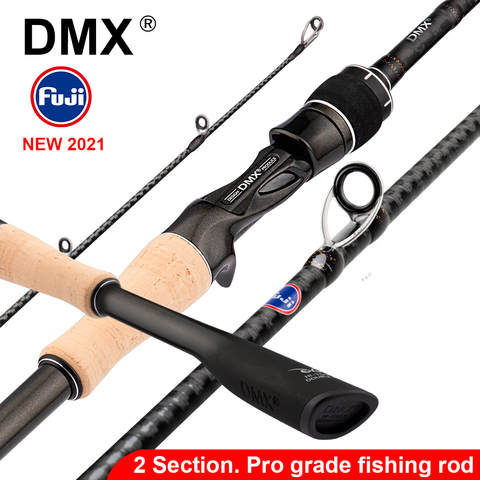 DMX PISTA 2 Section FUJI canne à pêche filature coulée canne de voyage 7-42g 1.98m 2.10m 2.24 m Baitcasting ML M MH canne à pêche ► Photo 1/6