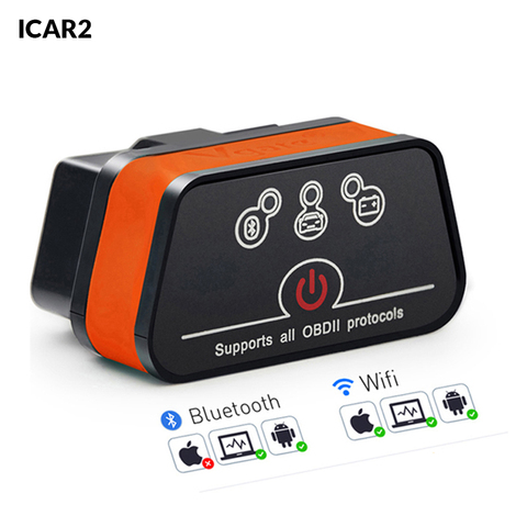 Vgate iCar2 ELM327 scanner de code, outil de diagnostic pour android/IOS, lecteur de code, Bluetooth, wifi V2.1, pk kw902 ► Photo 1/6