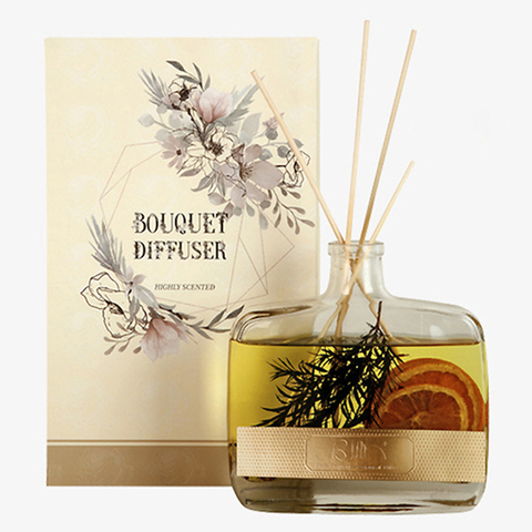 Diffuseur d'huile aromatique de roseau naturel, ensemble de bâtons de rotin, diffuseur de parfum volatils, parfum d'air frais pour chambre à coucher ► Photo 1/6