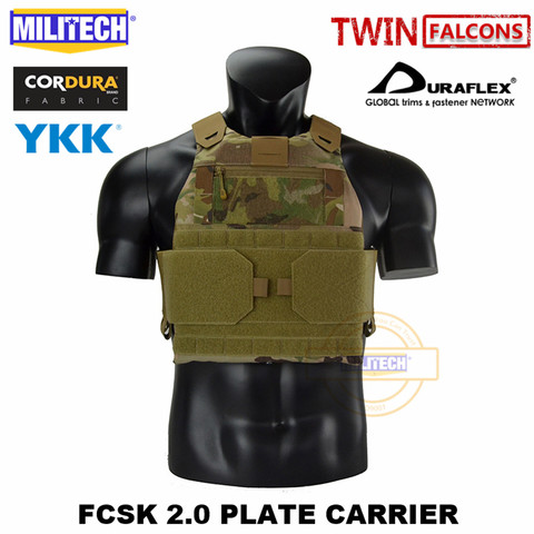 MILITECH – gilet tactique de Combat FCSK, porte-plaque Slickster avancé, porte-armure corporelle de Police pour 10x1/2/SAPI/ESAPI, 2.0 ► Photo 1/6