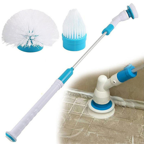 Brosse de nettoyage électrique, Turbo, réglable, étanche, charge sans fil, pour salle de bain et cuisine ► Photo 1/6