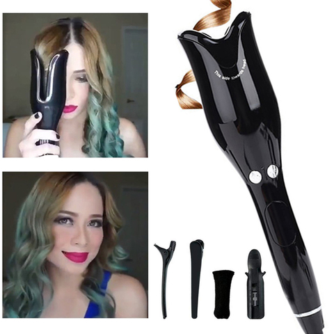 Bigoudi automatique sans fil en céramique fer à friser fer à friser Air bigoudi baguette à friser cheveux Waver Styler outils Portable pince à cheveux ► Photo 1/6