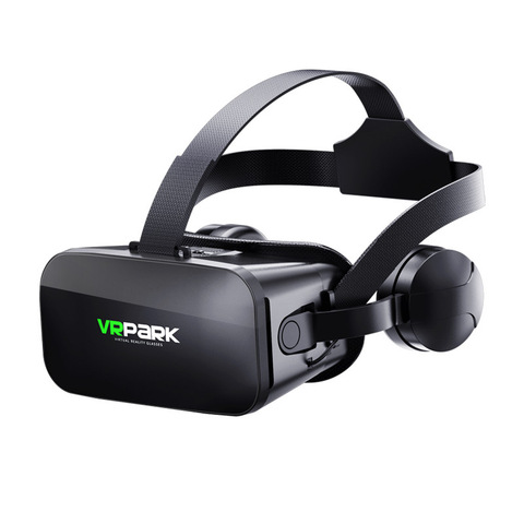 VRPARK J20 3D VR lunettes lunettes de réalité virtuelle pour téléphone intelligent 4.7-6.7 iPhone Android jeux stéréo avec contrôleurs de casque ► Photo 1/1