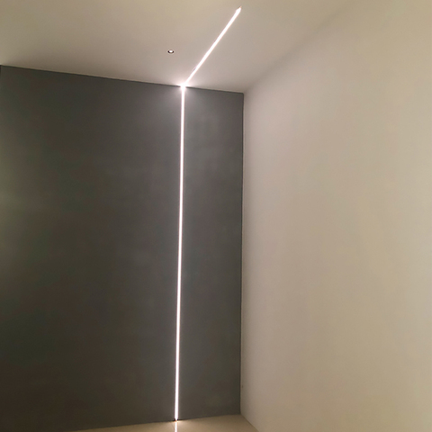 SCON-lampe décorative encastrée dans une barre en aluminium, 0.5 bandes, luminaire connecté, 24V 1cm ► Photo 1/6