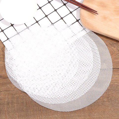 Pratique Silicone vapeur antiadhésif tampon rond boulettes tapis outils de cuisson pains à la vapeur cuisson pâtisserie Dim Sum maille maison cuisine ► Photo 1/6