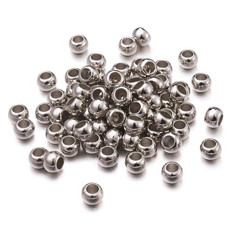 200 pièces, rondes et plates CCB en plastique, grandes perles d'écharpe pour la fabrication de bijoux, accessoires, trou de 5x7mm: 4mm F75 ► Photo 1/6