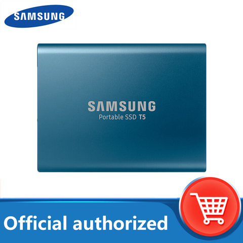 SAMSUNG T5 SSD externe USB3.1 Gen2 (10 Gbps) 250GB 500GB disque dur SSD externe 1 to 2 to disques durs pour tablette d'ordinateur portable ► Photo 1/6