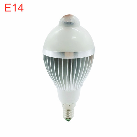 Ampoule LED AC85-265V E14 avec capteur de mouvement PIR, lumière d'extérieur, blanc chaud/froid, 5W 7W 9W ► Photo 1/5