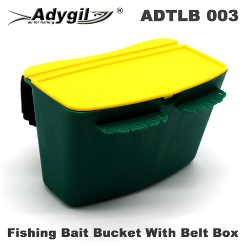 Seau d'appât de pêche Adygil avec boîte à ceinture ► Photo 1/6