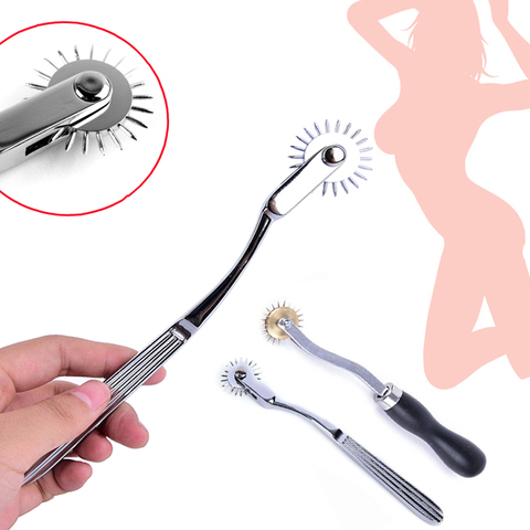 Bdsm médical Diagnostic réflexe marteau Pinwheel fétiche sexe métal engrenage rouleau roulant mamelon stimulateur esclave Roleplay jouets pour adultes ► Photo 1/6