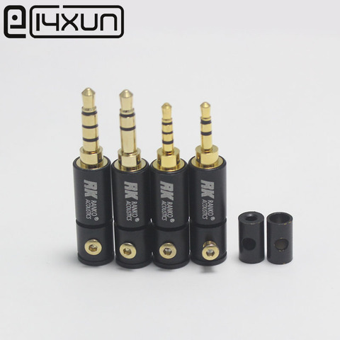 EClyxun – adaptateur à souder pour câble RK, 1 pièce, Jack mâle stéréo 2.5mm 3.5mm 2.5mm 3 / 4 pôles 3.5/, connecteur de prise Audio, bricolage ► Photo 1/6