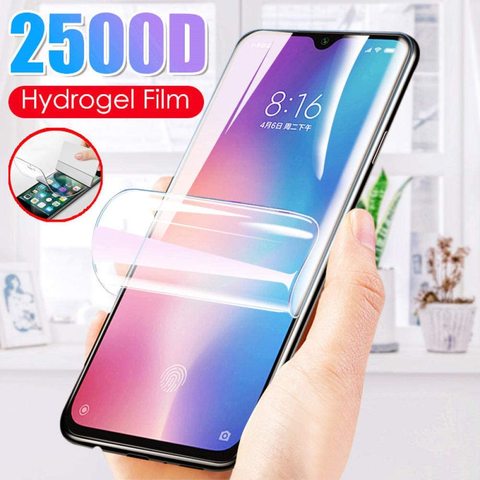 Protecteur d'écran pour Xiaomi Redmi Note 8T 8 7 6 Pro 5A, Film Hydrogel, Prime, Redmi Note 7 5 Pro 4 3 9H ► Photo 1/6