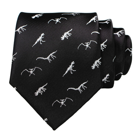 Cravate animaux pour hommes, nouveau Design 2022, cravate tissée, cravate dinosaure escargot renard flamant rose Jacquard, à la mode, fête de mariage, Gravata ► Photo 1/6