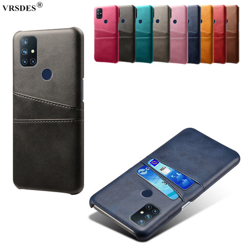 Coque de téléphone portable en cuir PU pour OnePlus Nord N10 N100 8T 7T Pro, portefeuille rétro avec fentes pour cartes, pour OnePlus 5T 6T 7T 8T 5 6 7 8 Pro ► Photo 1/6