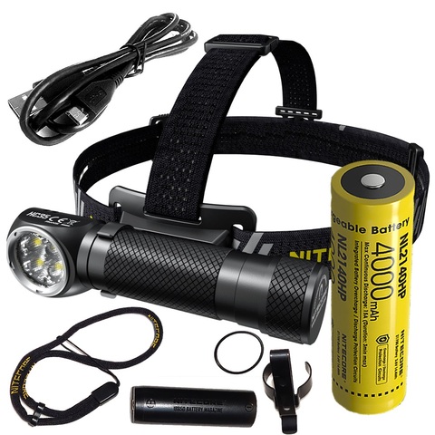 Nitecore HC35 LED phare CREE XP-G3 S3 2700LM phare Rechargeable lampe de poche avec bouchon arrière magnétique par 21700 batterie ► Photo 1/6