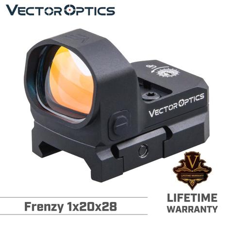 Vecteur optique frénésie 1x20x28 point rouge portée pistolet pistolet vue IPX6 étanche à l'eau ajustement pour GLOCK 17 19 9mm AR15 M4 AK fusil de chasse 12ga ► Photo 1/6