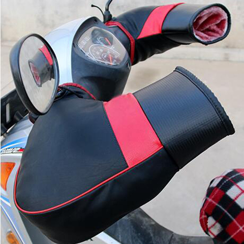 Gants de moto chauffants 1 paire | Pour guidon, hiver, gants de Scooter, protège-mains chauds ► Photo 1/6