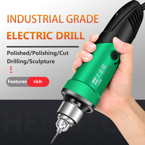 Mini graveur électrique de perceuse de puissance élevée de 6mm 480W avec les outils électriques rotatifs de Dremel de vitesse Variable de 6 positions avec l'arbre Flexible ► Photo 1/5