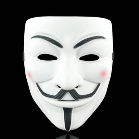 Film chaud V pour Vendetta masque PVC masque Cosplay Film complet thème Vendetta masque Hacker Halloween Grimace masques ► Photo 1/6